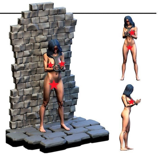Dungeon of Desire 6 NSFW 3d Printed miniature FanArt by Crab Miniatures Scaled Collectables Statues & Figurines