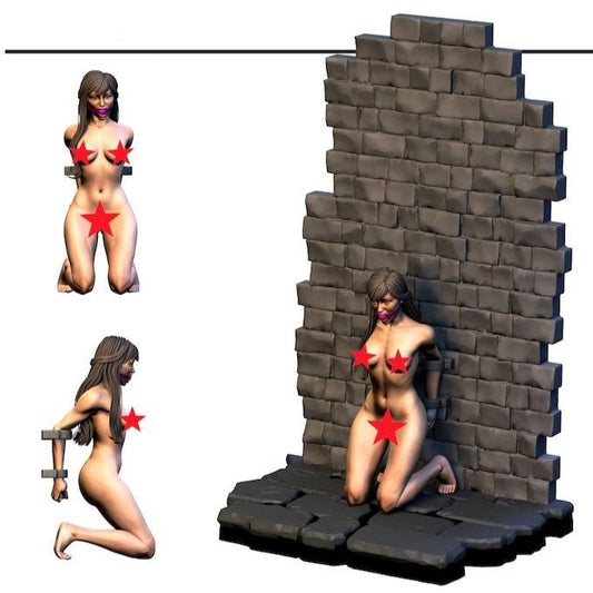Dungeon of Desire 7 NSFW 3d Printed miniature FanArt by Crab Miniatures Scaled Collectables Statues & Figurines