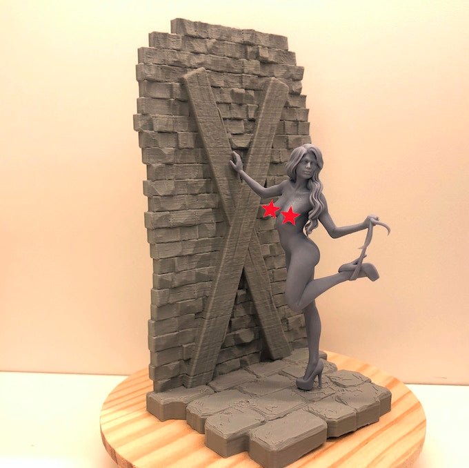 Dungeon of Desire 9 NSFW 3d Printed miniature FanArt by Crab Miniatures Scaled Collectables Statues & Figurines