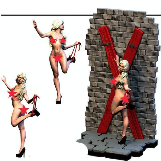 Dungeon of Desire 9 NSFW 3d Printed miniature FanArt by Crab Miniatures Scaled Collectables Statues & Figurines