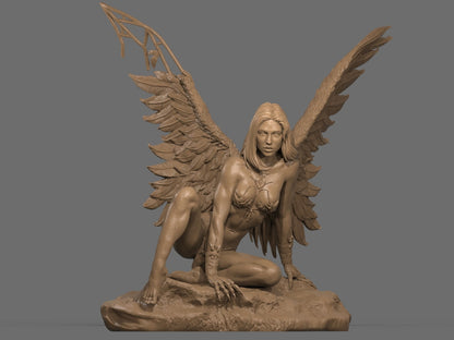 Estatueta impressa em 3D de Boris Vallejo Fanart por ca_3d_art
