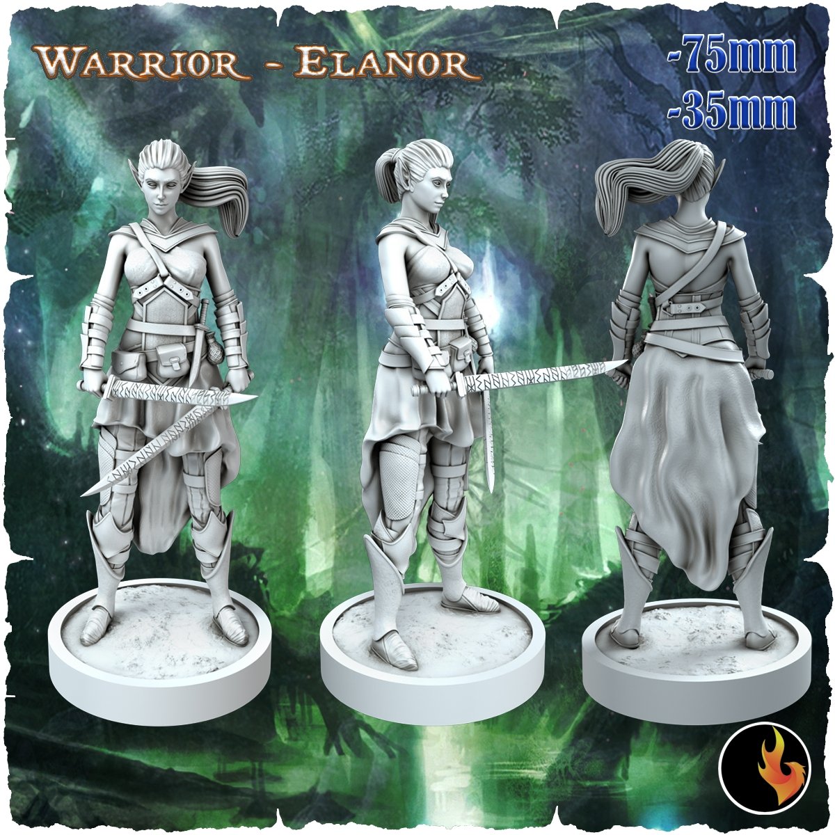 Elanor 3d Printed miniature FanArt by Ravi Sampath Scaled Collectables Statues & Figurines