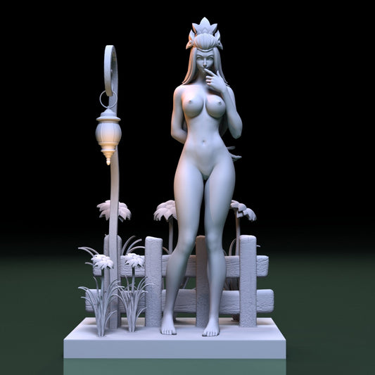 NSFW Resin Miniature Elf Princess NSFW 3D Printed Miniature Fanart Unpainted