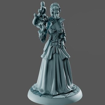 Elisabeth 3d Printed miniature FanArt by Gaia Miniatures Scaled Collectables Statues & Figurines