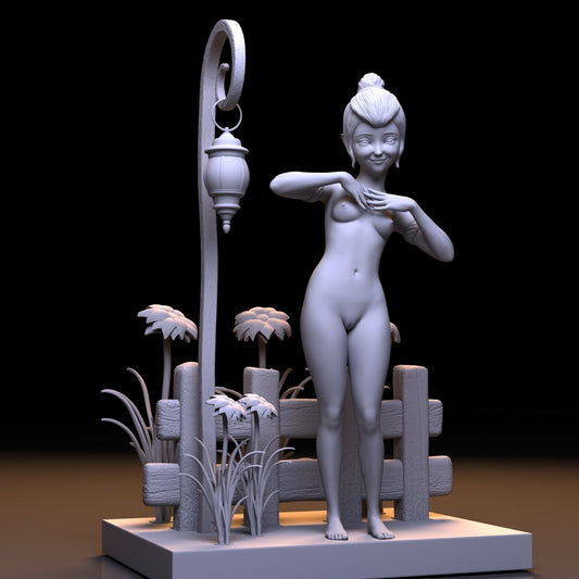 NSFW Resin Miniature Elves of Fairy Tale NSFW 3D Printed Fanart Unpainted Miniature