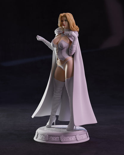 Emma Frost 3D Printed Miniature FunArt by Abe3d