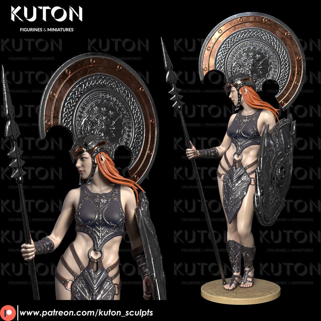 Enyo BUST 3d printed Resin Figure Model Kit miniatures figurines collectibles and scale models UNPAINTED Fun Art by KUTON FIGURINES