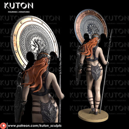 Enyo BUST 3d printed Resin Figure Model Kit miniatures figurines collectibles and scale models UNPAINTED Fun Art by KUTON FIGURINES