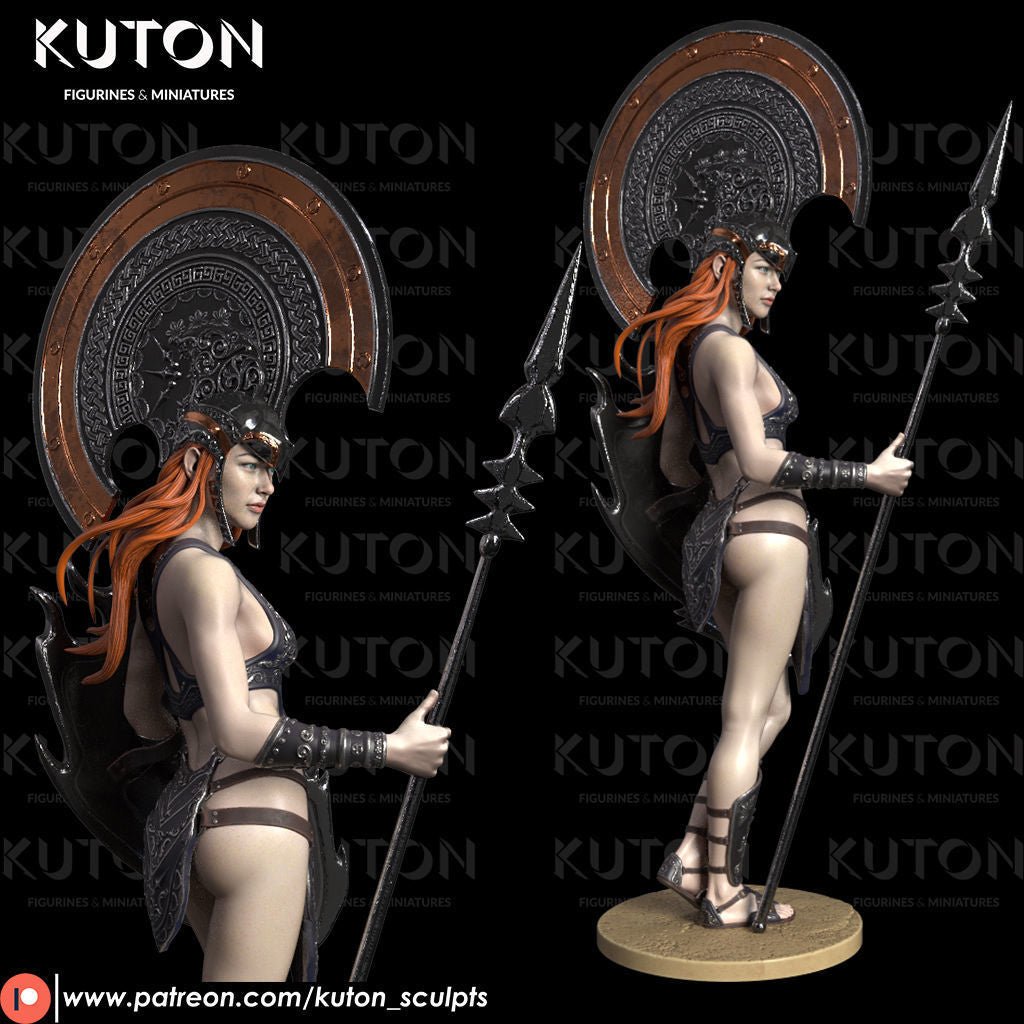 Enyo DIORAMA 3d printed Resin Figure Model Kit miniatures figurines collectibles and scale models UNPAINTED Fun Art by KUTON FIGURINES