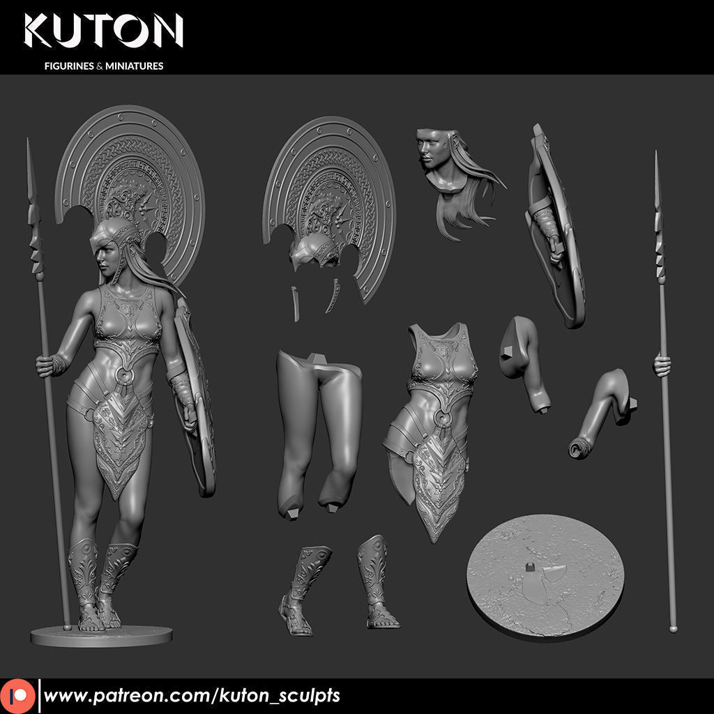 Enyo DIORAMA 3d printed Resin Figure Model Kit miniatures figurines collectibles and scale models UNPAINTED Fun Art by KUTON FIGURINES