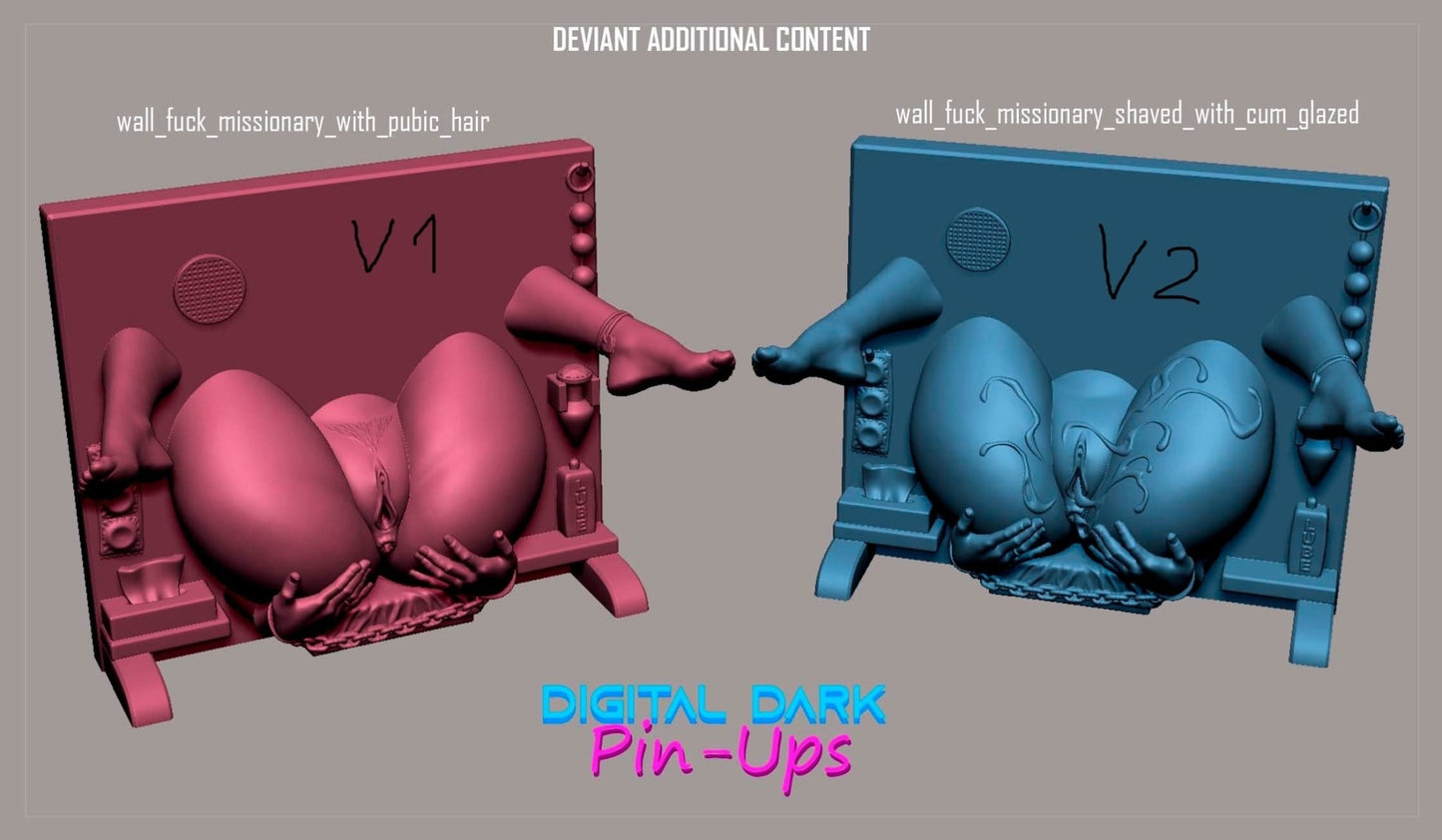 Erotic Display Missionary ADULT 3D Printed Miniature FunArt by Digital Dark Pin-Ups Statues & Figurines