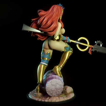 Erza Scarlet in her Nakagami armor anime NSFW 3D Printed figure Fanart by Torrida Minis
