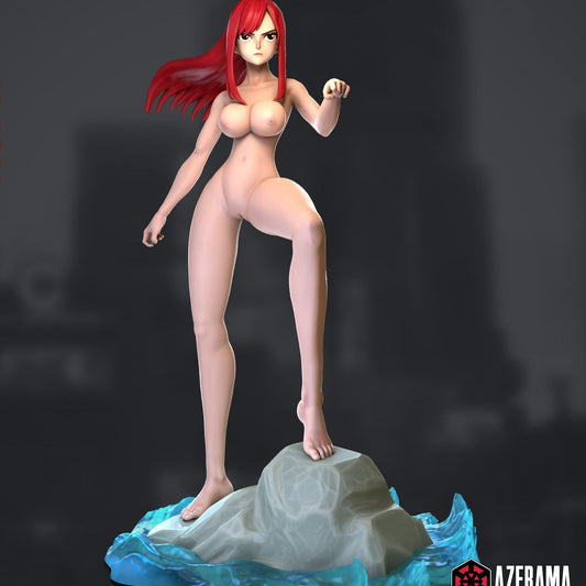 Erza Scarlet NSFW 3d Printed Resin Figurines Model Kit Collectable Fanart DIY by Azerama