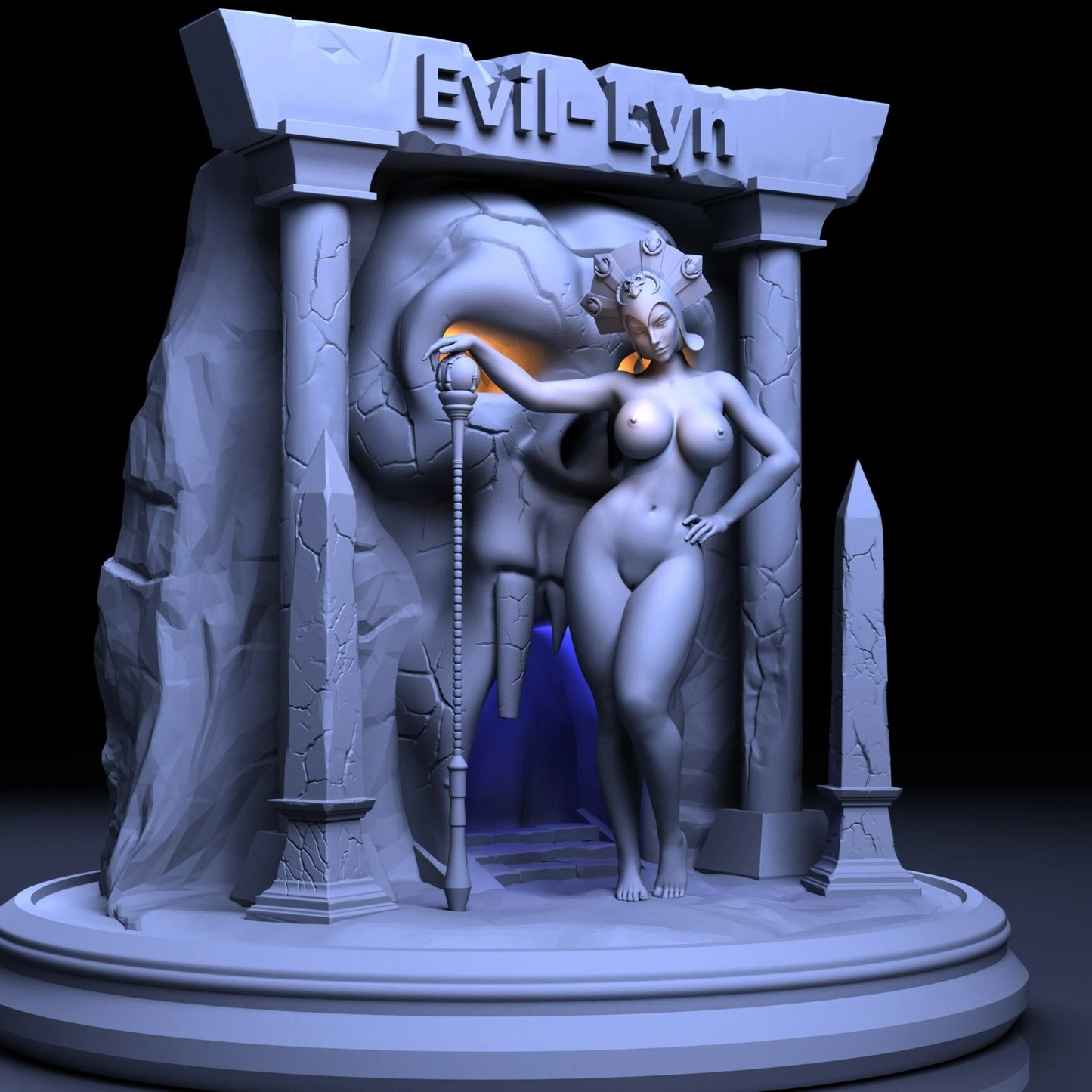 NSFW Resin Miniature Evil Lyn | Masters of the universe