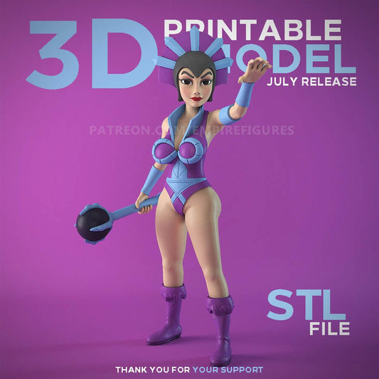 Evil-Lyn Resin Figurine Collectable Fun Art Unpainted by EmpireFigures