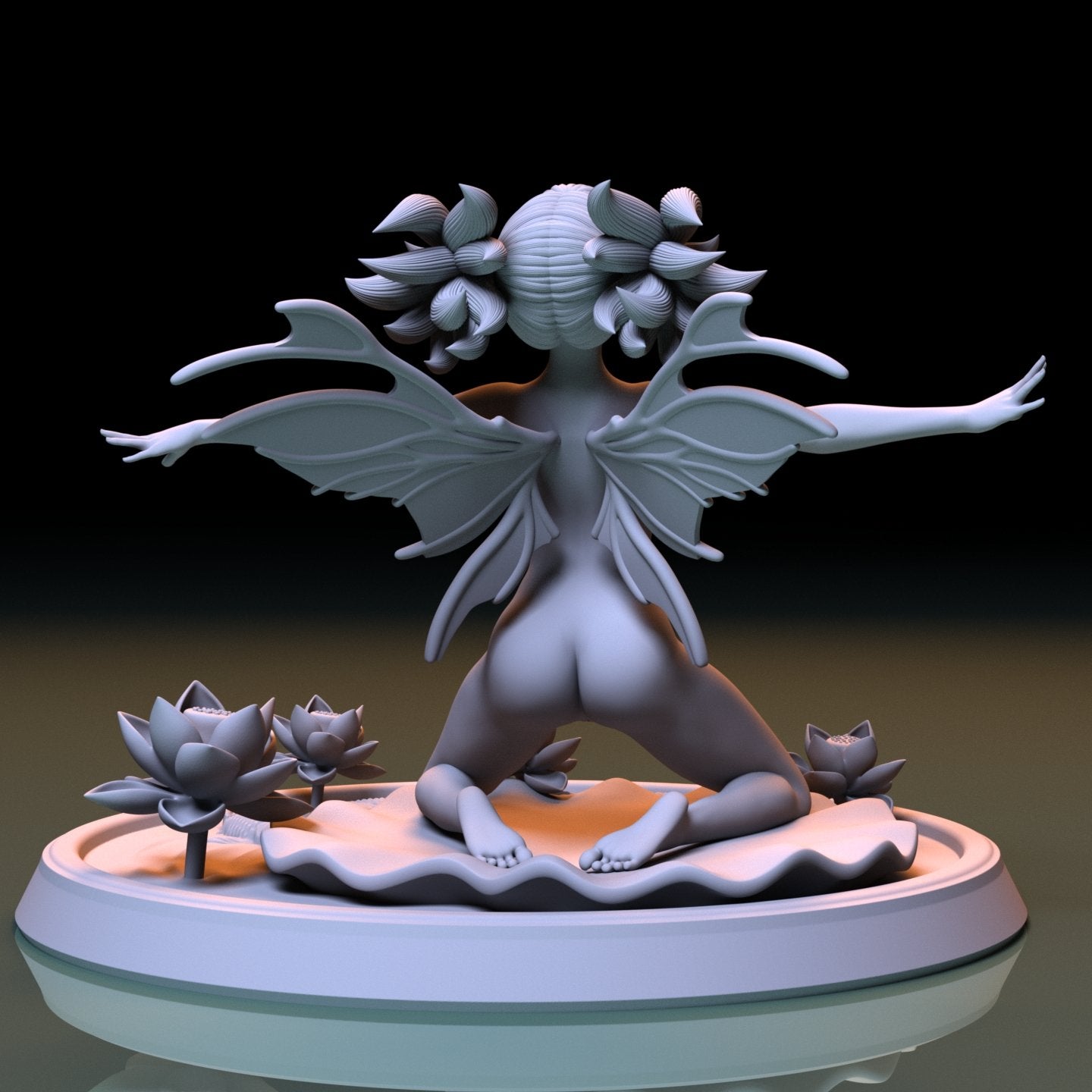 NSFW Resin Miniature Feo Ul NSFW 3D Printed Figurine Fanart Unpainted Miniature