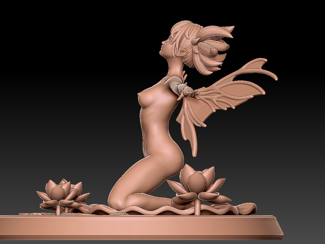 NSFW Resin Miniature Feo Ul NSFW 3D Printed Figurine Fanart Unpainted Miniature