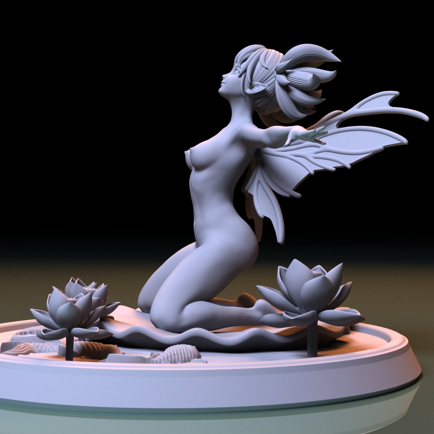 NSFW Resin Miniature Feo Ul NSFW 3D Printed Figurine Fanart Unpainted Miniature