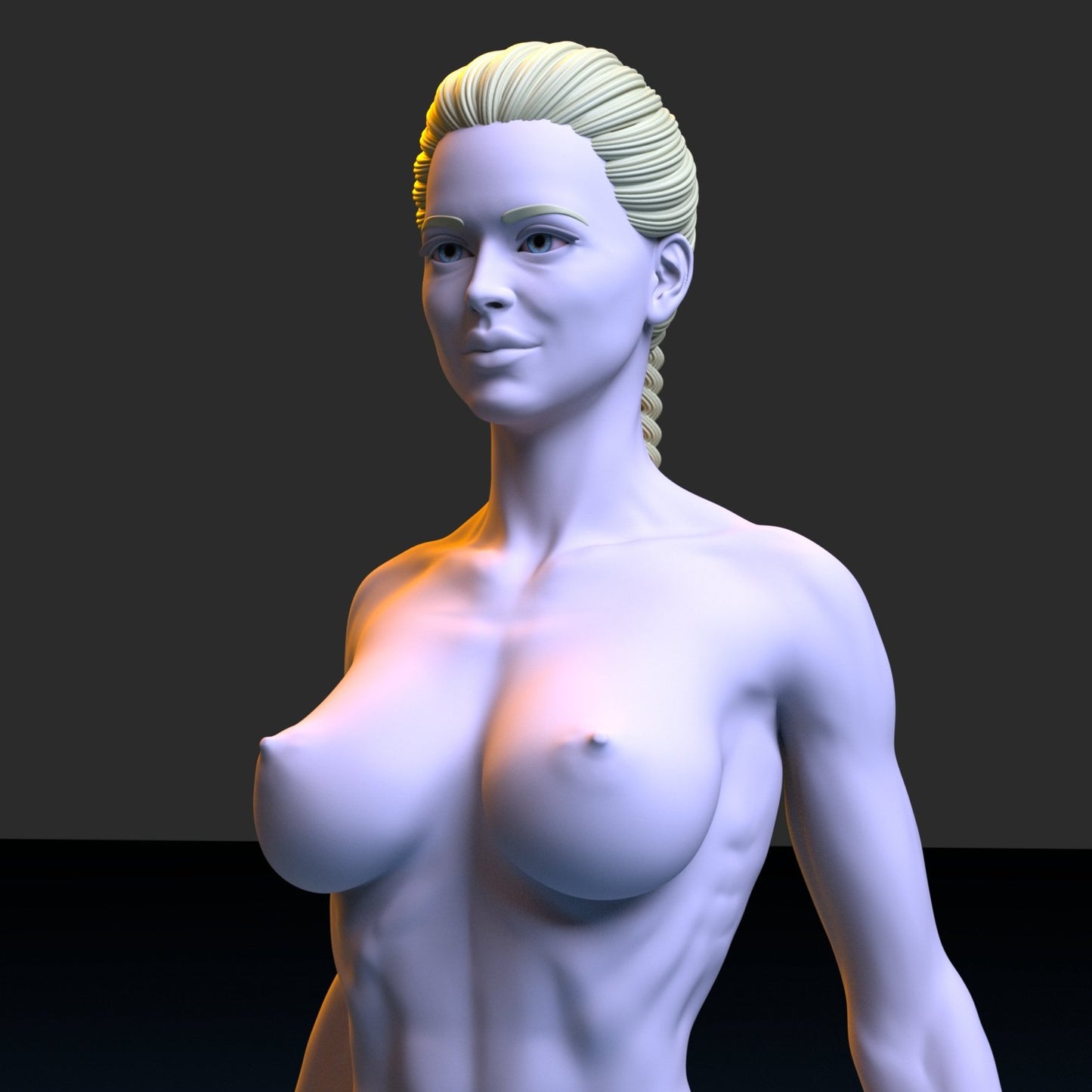 NSFW Resin Miniature Fitness Girl NSFW 3D Printed Figurine Fanart Unpainted Miniature Collectibles