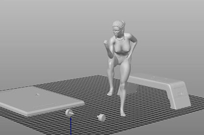 NSFW Resin Miniature Fitness Woman