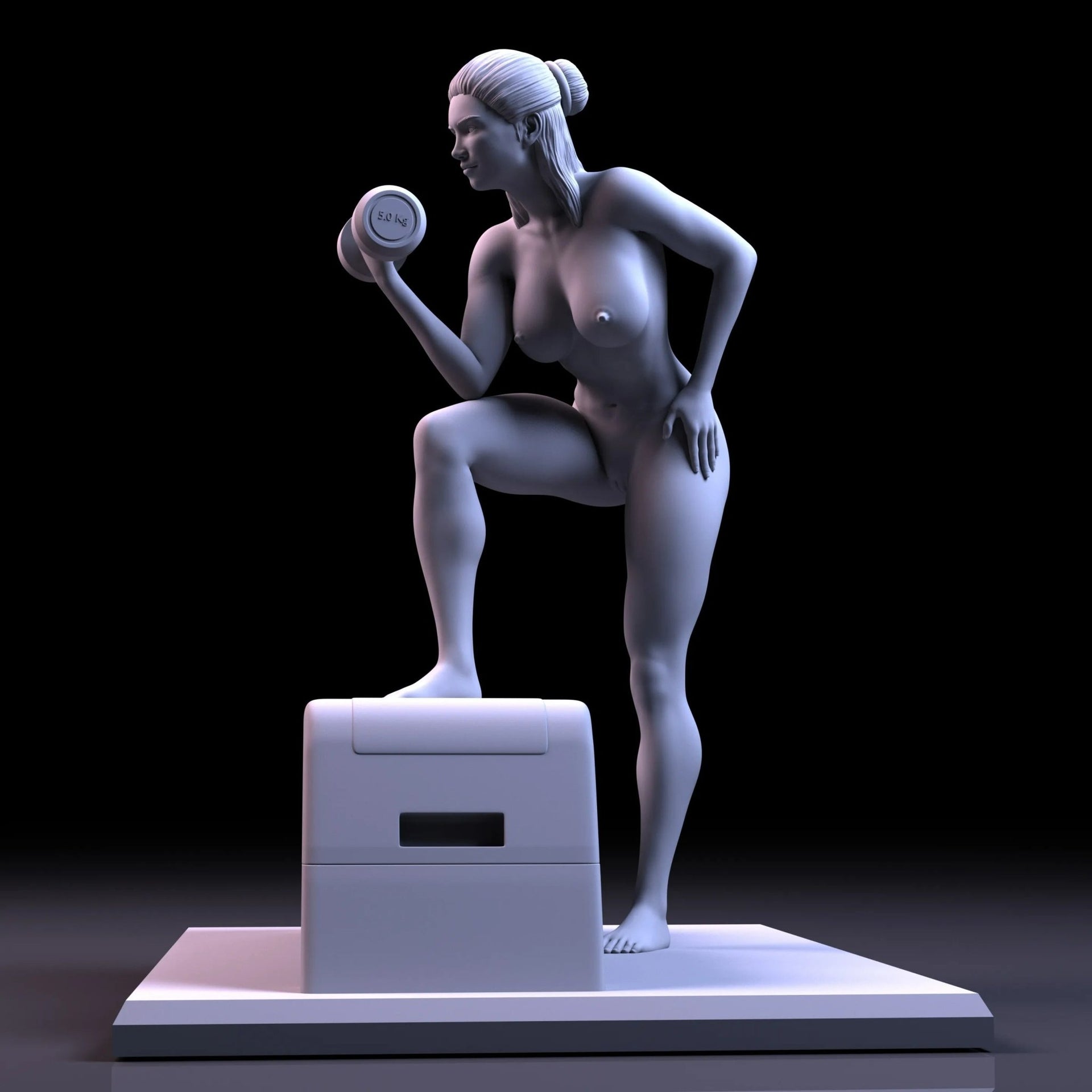 NSFW Figure Resin : Fitness Woman, Naked