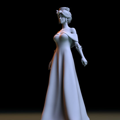 French lady 3D Printed Figurine Scaled Models