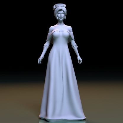 French lady 3D Printed Figurine Scaled Models