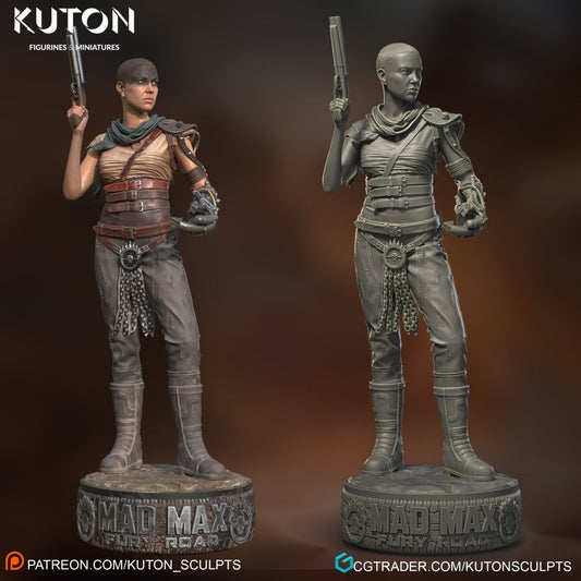 Furiosa Action Resin Miniature Scale models Fun Art by KUTON Collectibles