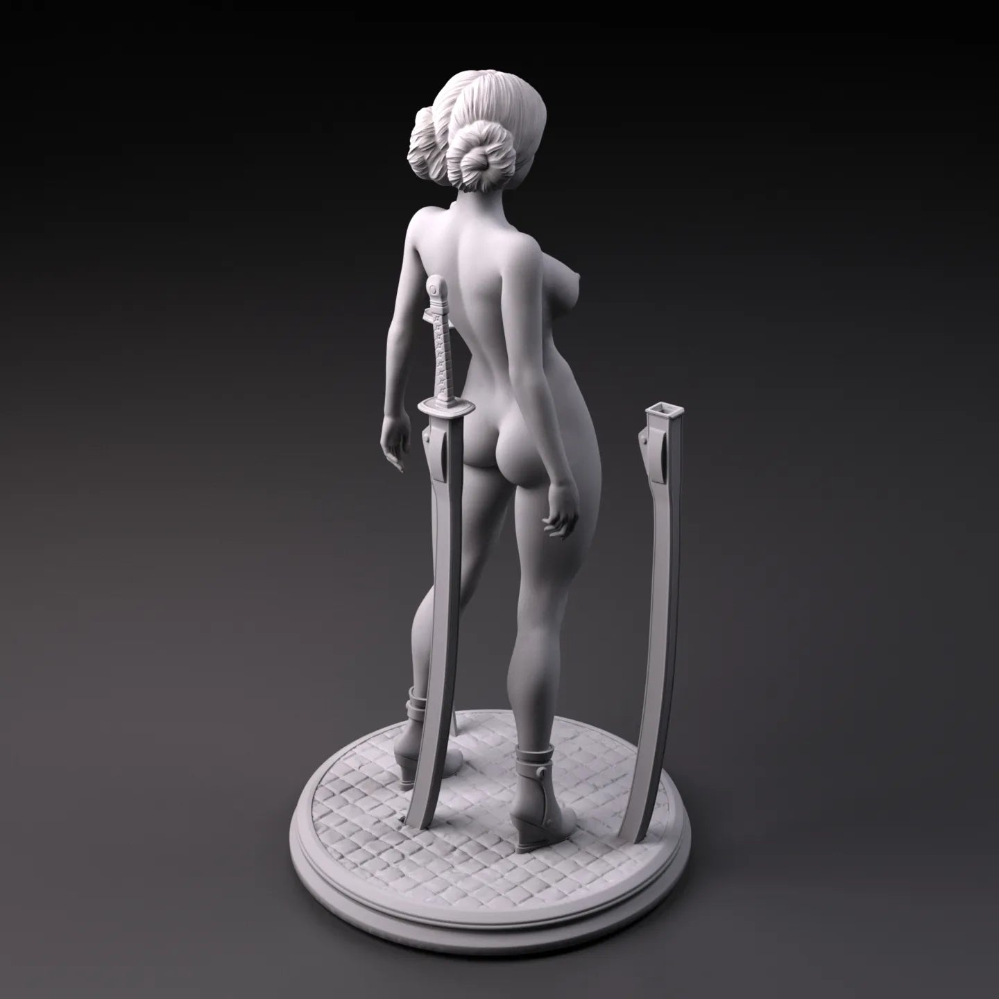NSFW Resin Miniature Future Samurai Girl