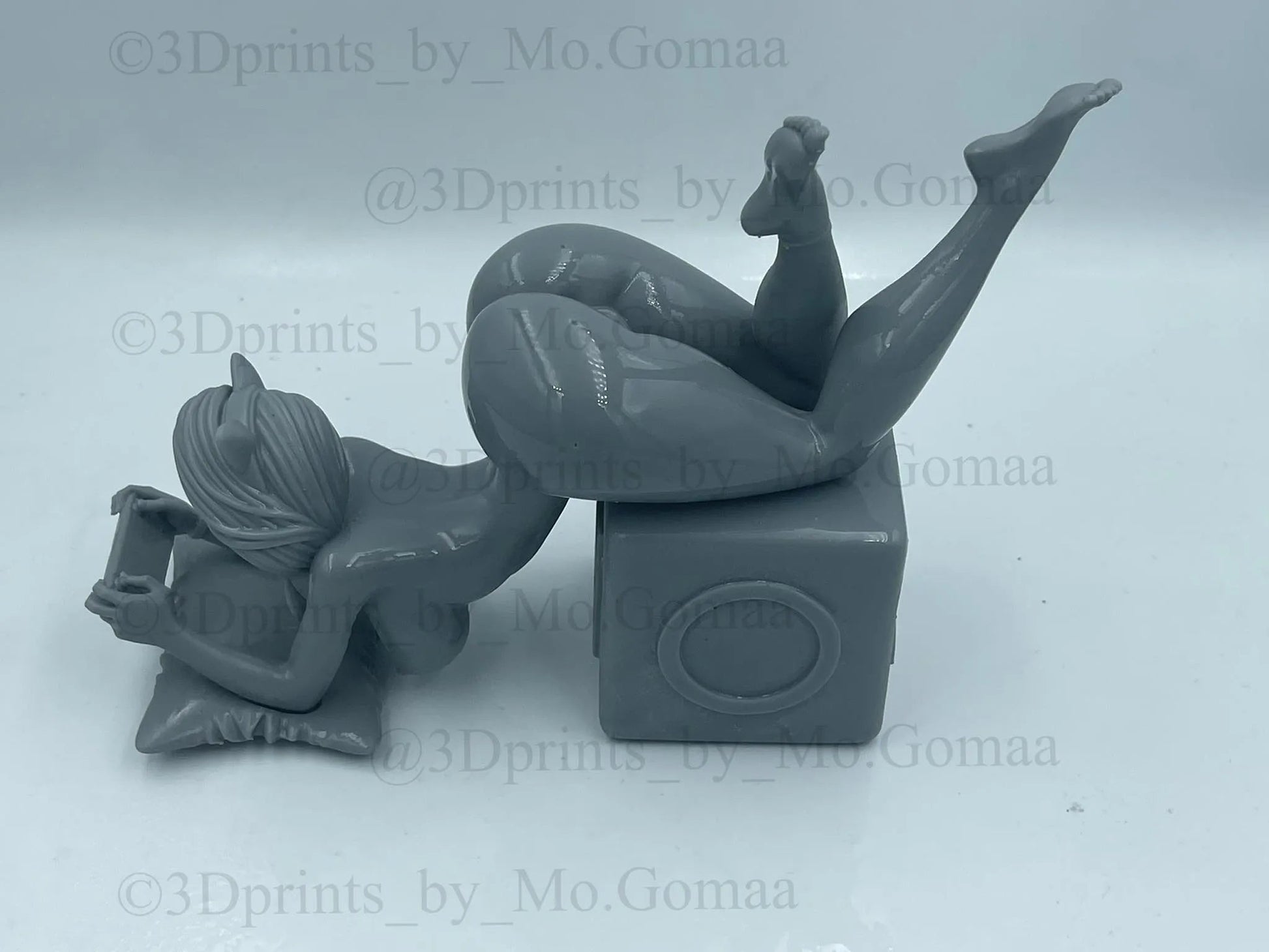 Gamer Girl 3 – NSFW 3D Printed Figurine – FunArt by Digital Dark Pin-Ups