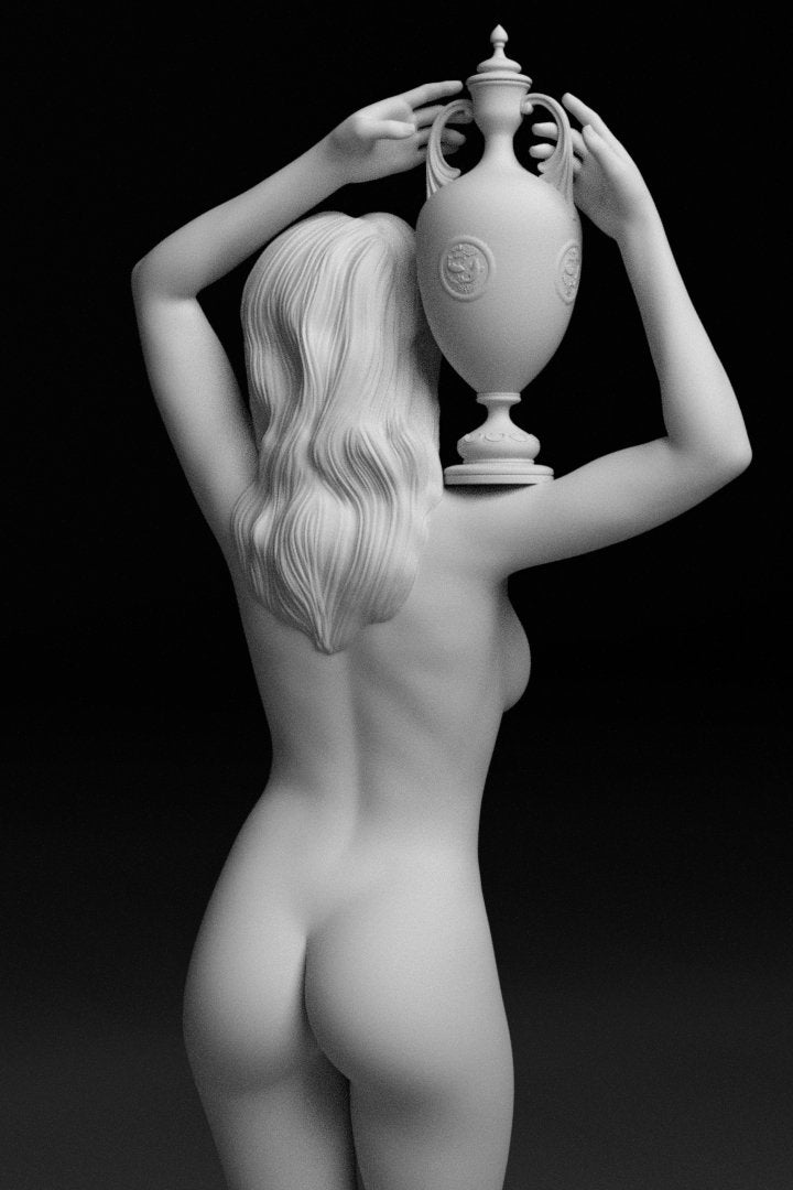 NSFW Resin Miniature Girl Holding a Vase