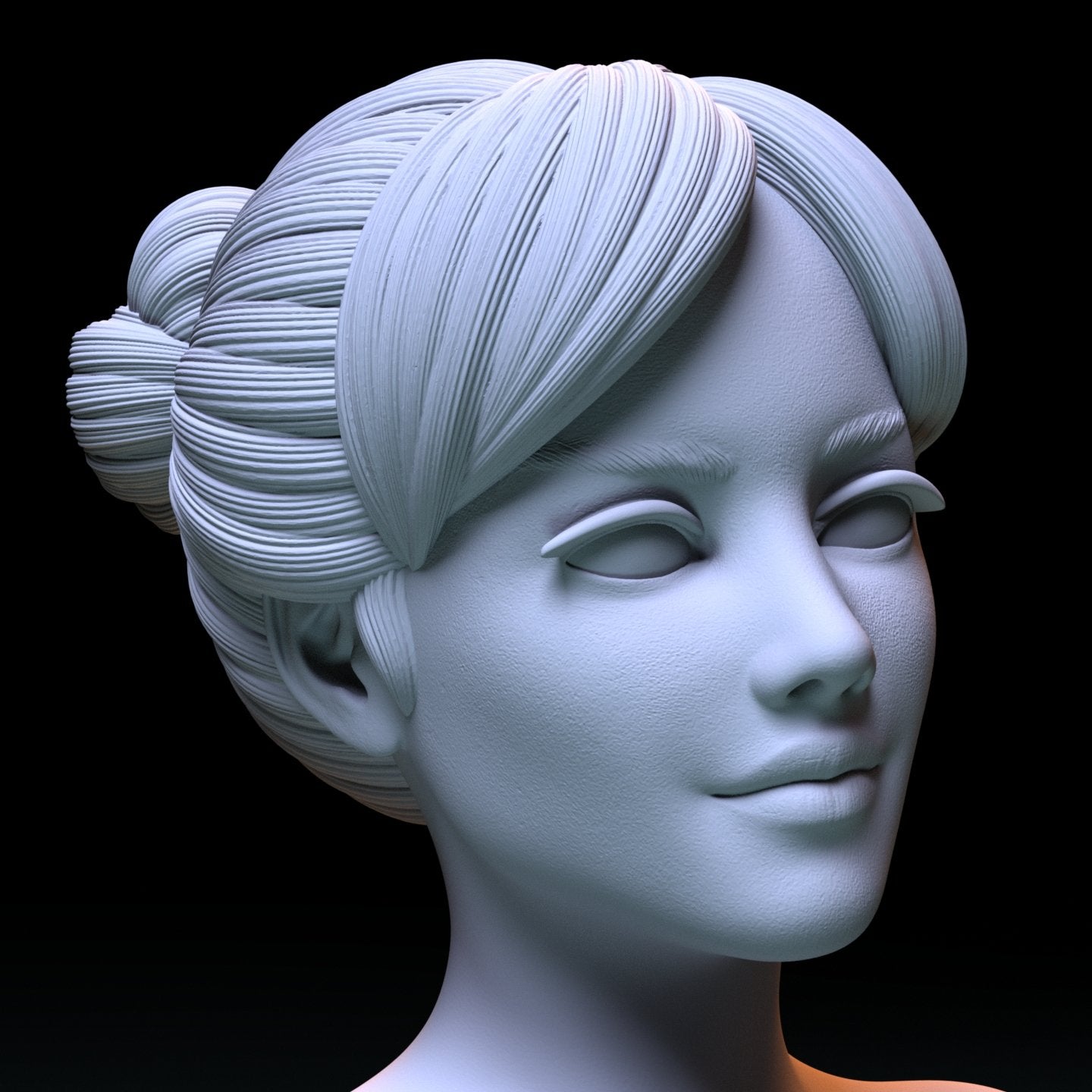 Gothic Girl 3D Printed Figurine Scaled Models