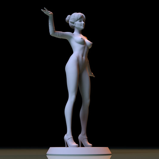 NSFW Resin Miniature Gothic Girl NSFW 3D Printed Figurine Fanart Unpainted Miniature