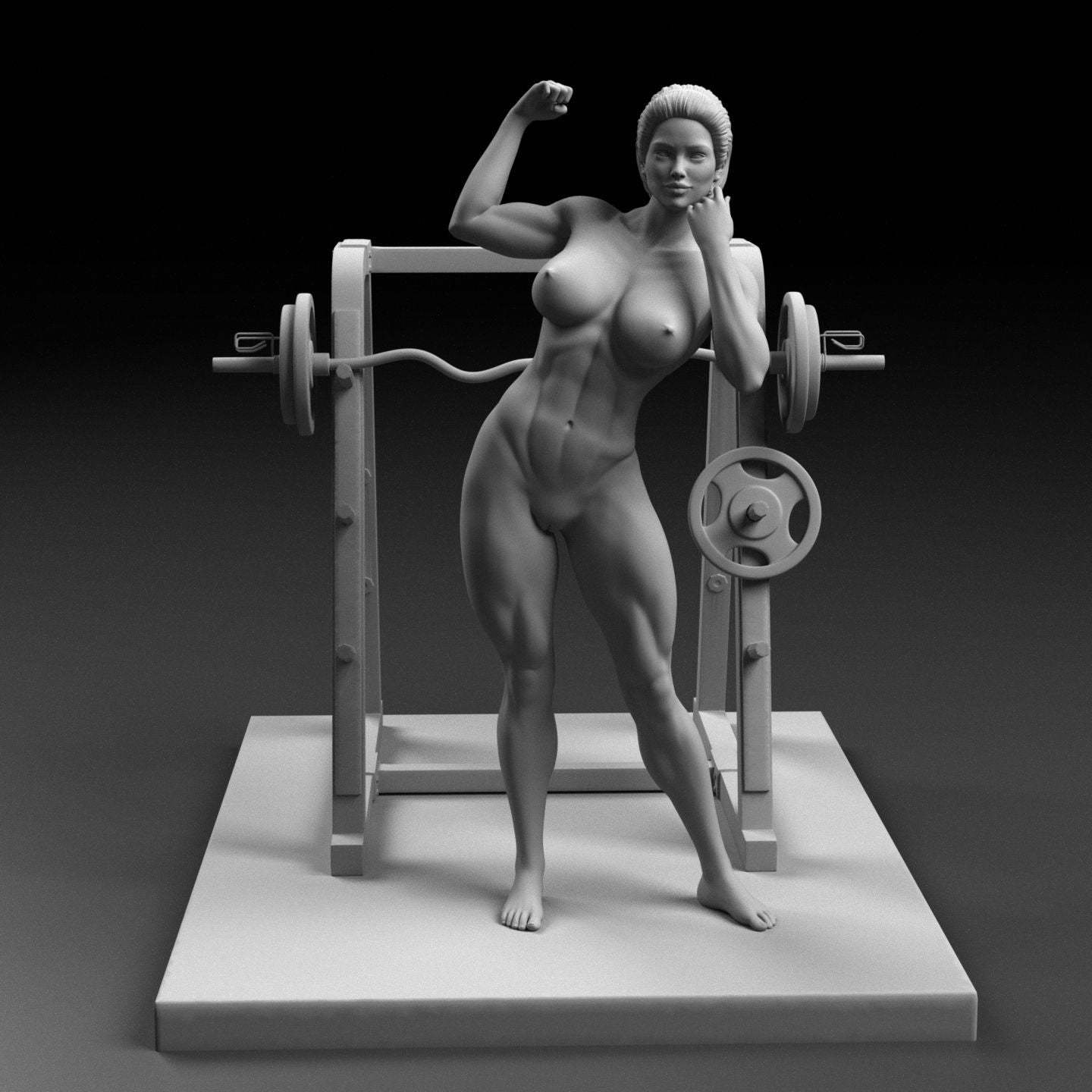 NSFW Resin Miniature Gym Girl