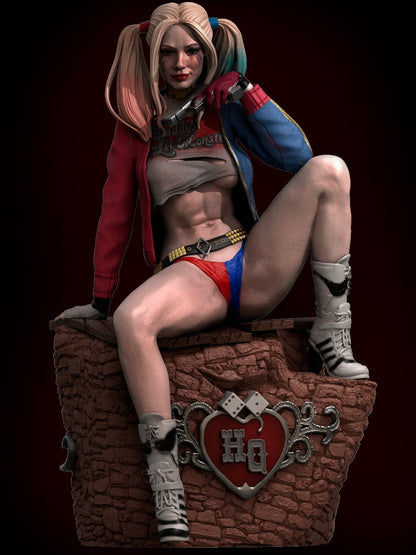 Harley Quinn 3D Printed Miniature Fanart by ca_3d_art