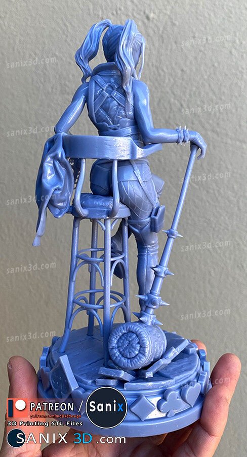 HARLEY QUINN 3D Printed Resin Figure Model Kit FunArt | Diorama by SANIX3D UNPAINTED GARAGE KIT