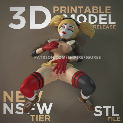 Harley Quinn | Batman | NSFW 3D Printed | Fanart | Unpainted | Figure | Miniature