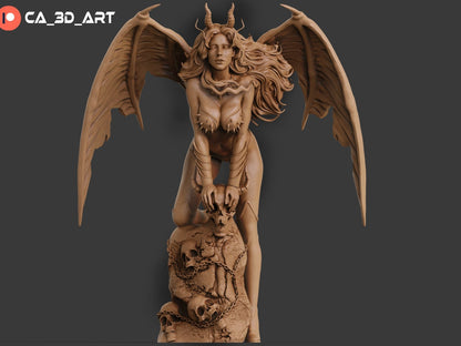 Hellwitch 3D Printed figurine Fanart by ca_3d_art