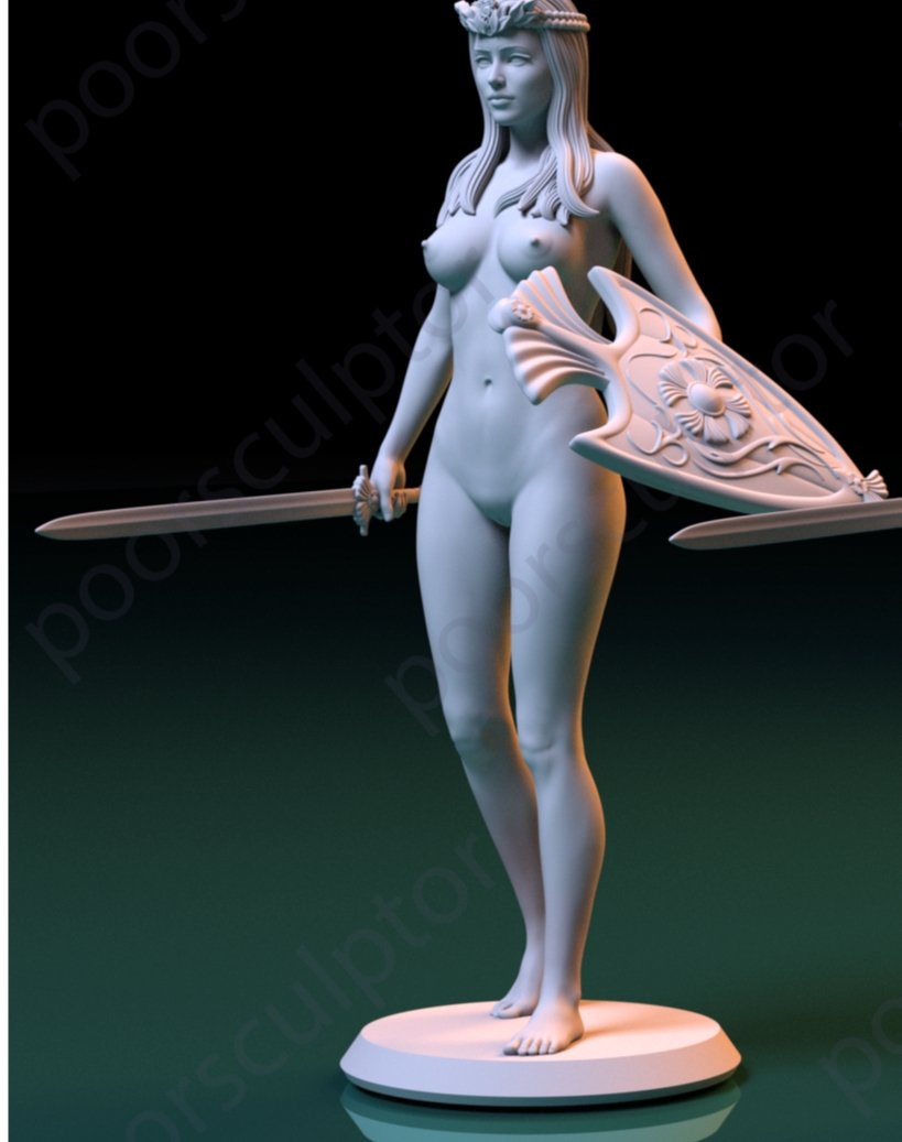 NSFW Resin Miniature HERA Greek Goddess NSFW 3D Printed Figurine Fanart Unpainted Miniature