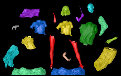 Hermione 3D Printed Miniature FunArt by EXCLUSIVE 3D PRINTS Scale Models Unpainted