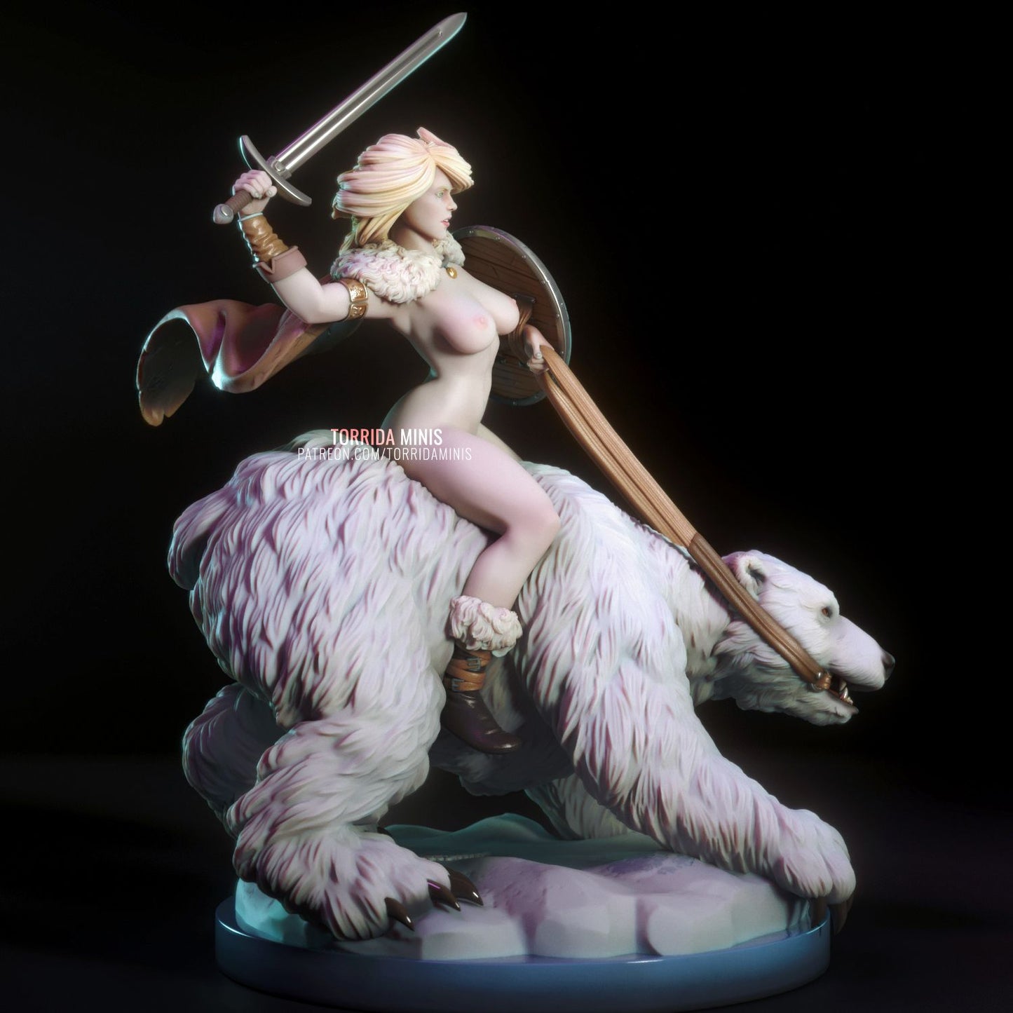 Hilde a barbarian girl based on an old Rumple Minze NSFW 3D Printed figure Fanart by Torrida Minis