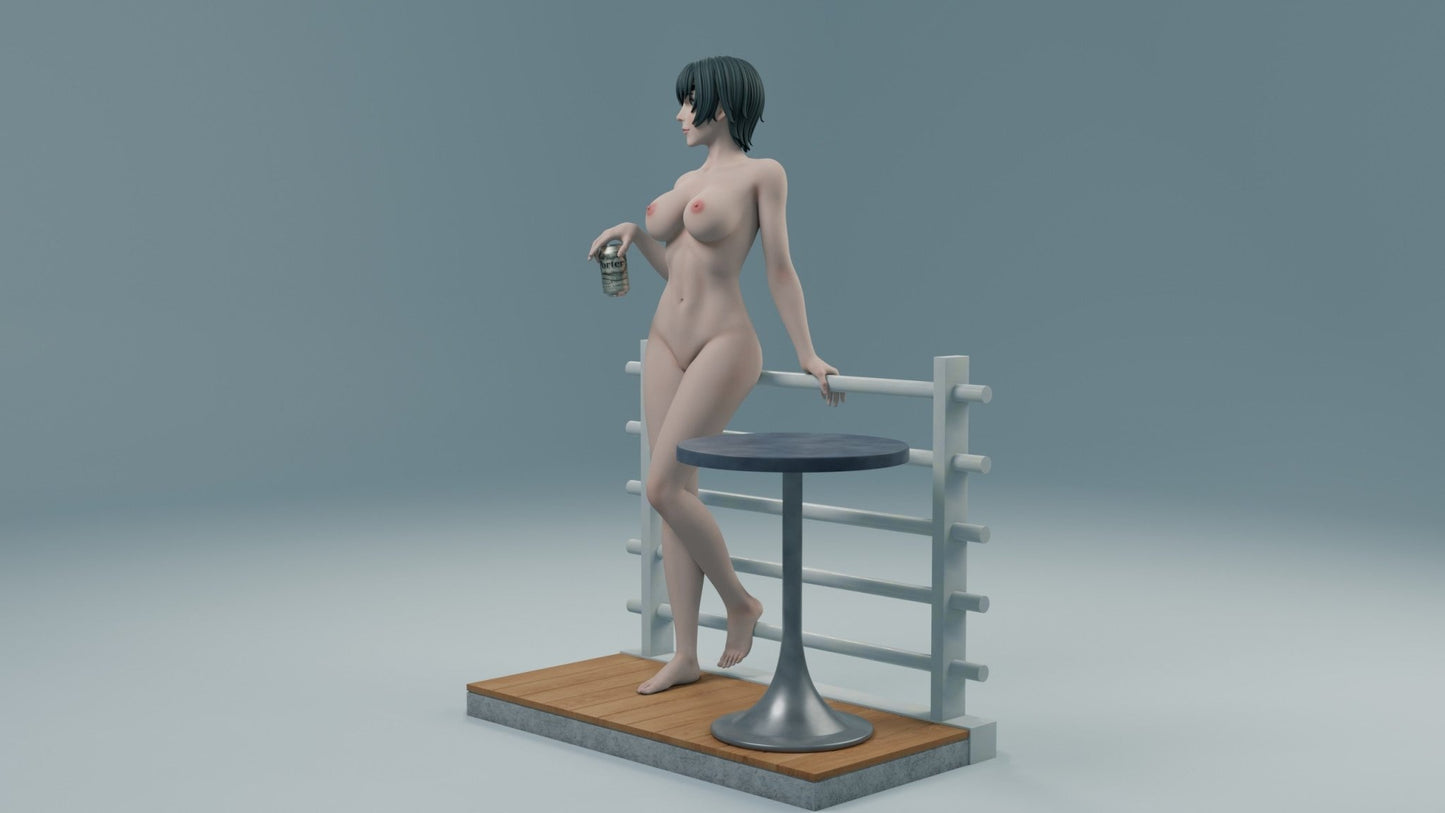 Himeno NSFW 3D Printed Miniature | Fun Art | Figurine by Uroboros3D