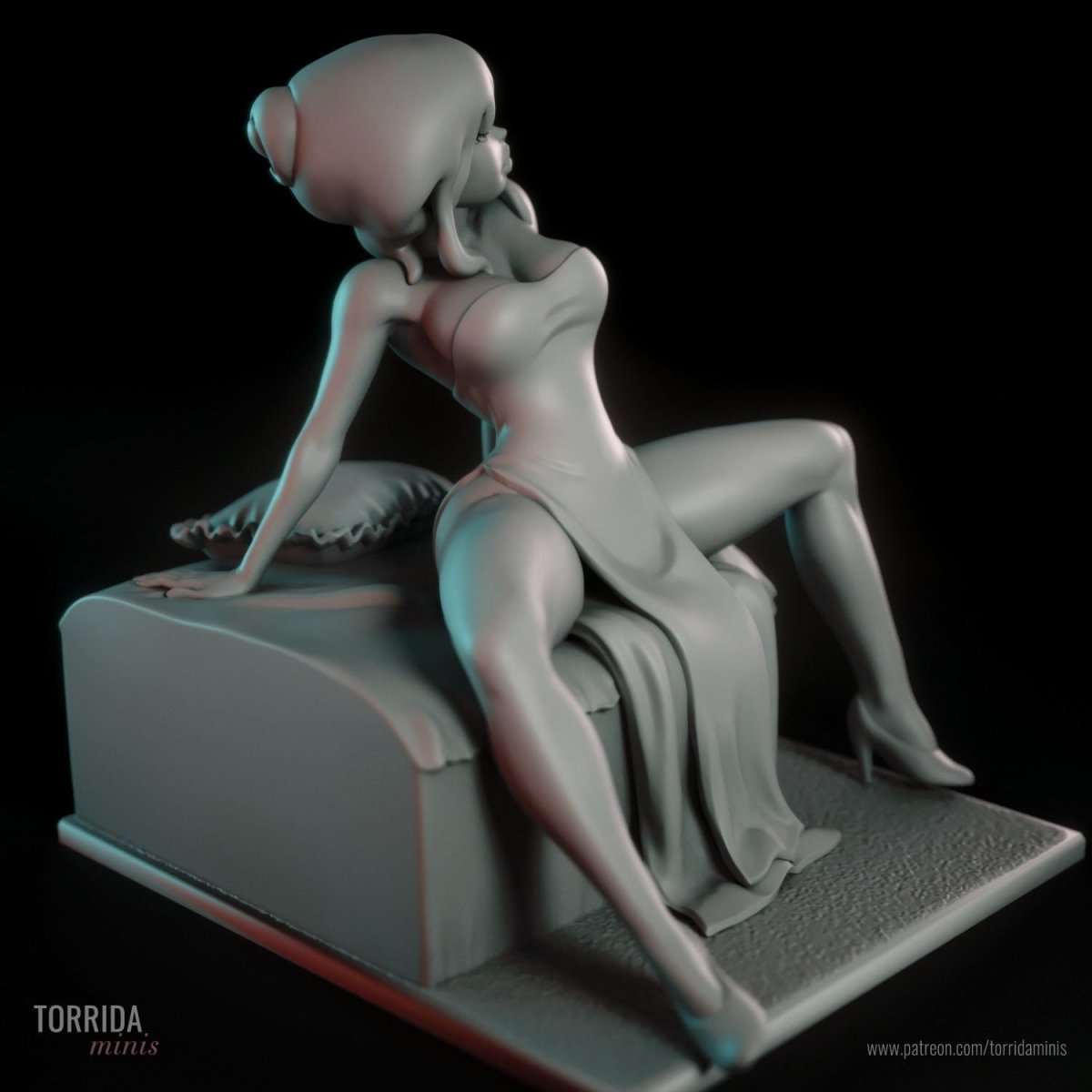 Holli Would 3d Printed Resin Figurine, Resin printed miniature by Torrida