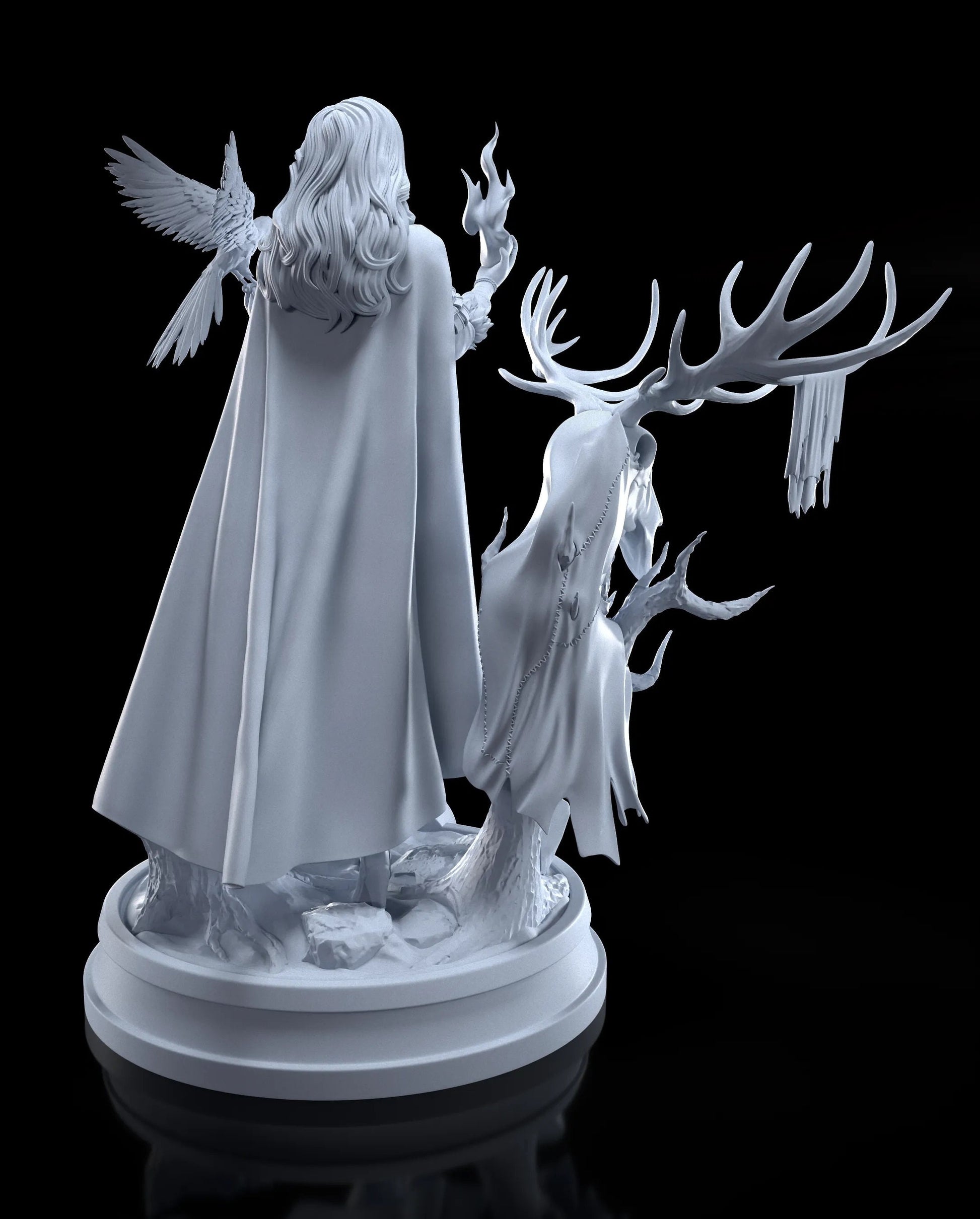 Yennefer 3D printed miniatures figurines collectibles and scale models UNPAINTED Fun Art by h3LL creator