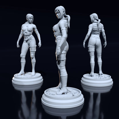 Sonya Blade 3D printed miniatures figurines collectibles and scale models UNPAINTED Fun Art by h3LL creator