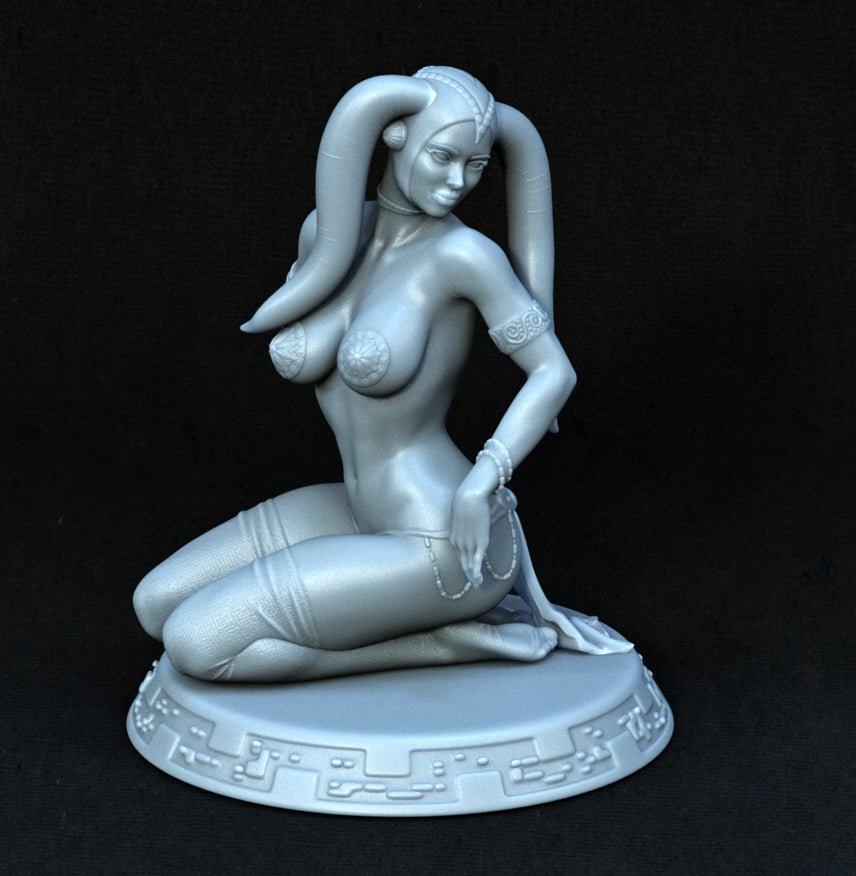 Jabba Dancer Oola 3D Printed Miniature FunArt by EXCLUSIVE 3D PRINTS