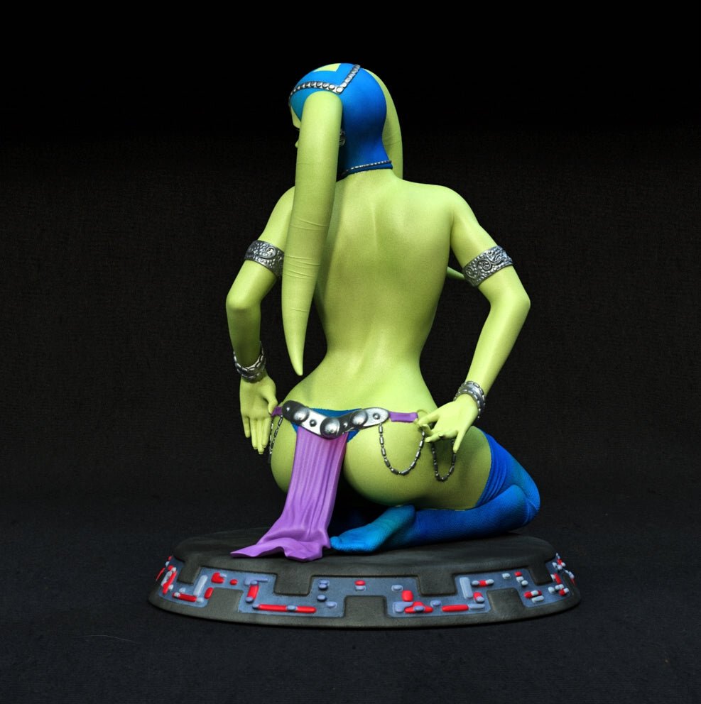 Jabba Dancer Oola 3D Printed Miniature FunArt by EXCLUSIVE 3D PRINTS