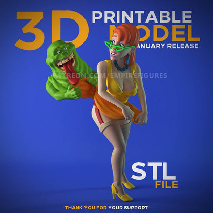 Janine Melnitz 3D Printed Figurine Collectable Fanart DIY Kit Unpainted by EmpireFigures