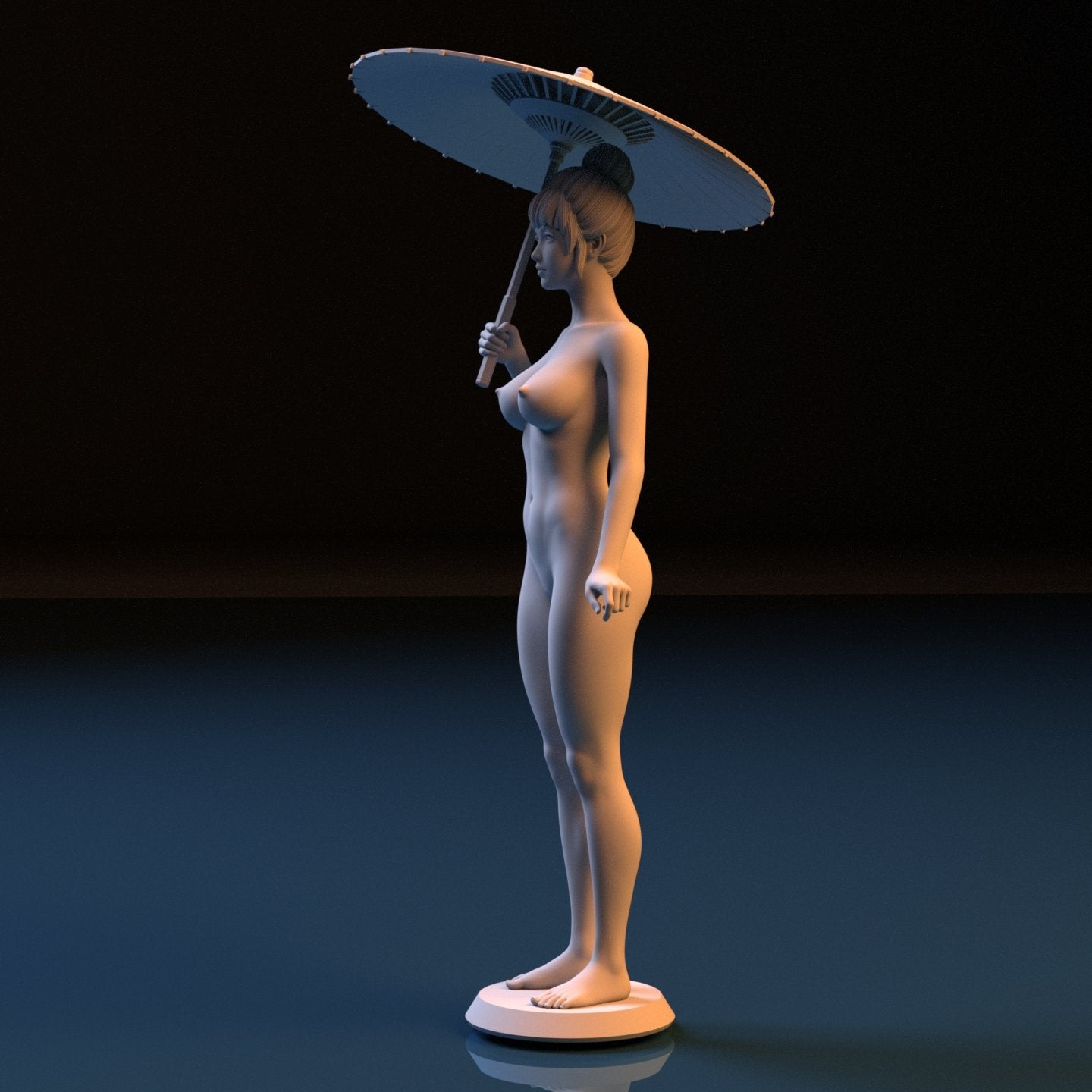 NSFW Resin Miniature Japanese Girl NSFW 3D Printed Figurine Fanart Unpainted Miniature