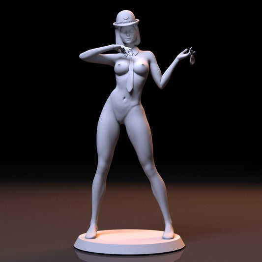 NSFW Resin Miniature Japanese Police Officer NSFW 3D Printed Figurine Fanart Unpainted Miniature